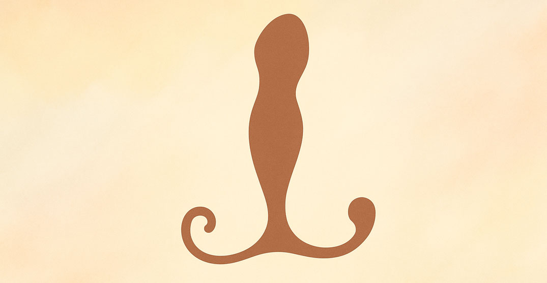 Abstract gentle illustration suggesting male anatomy exploration