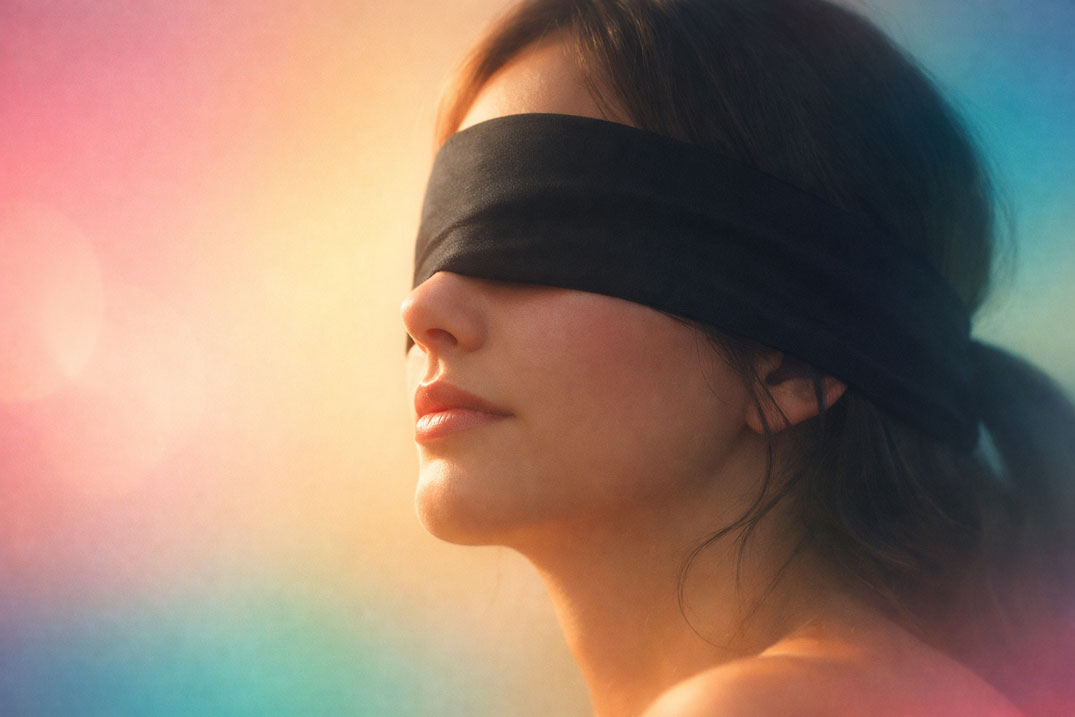 Abstract illustration suggesting reduced sensory input, trust, and heightened awareness